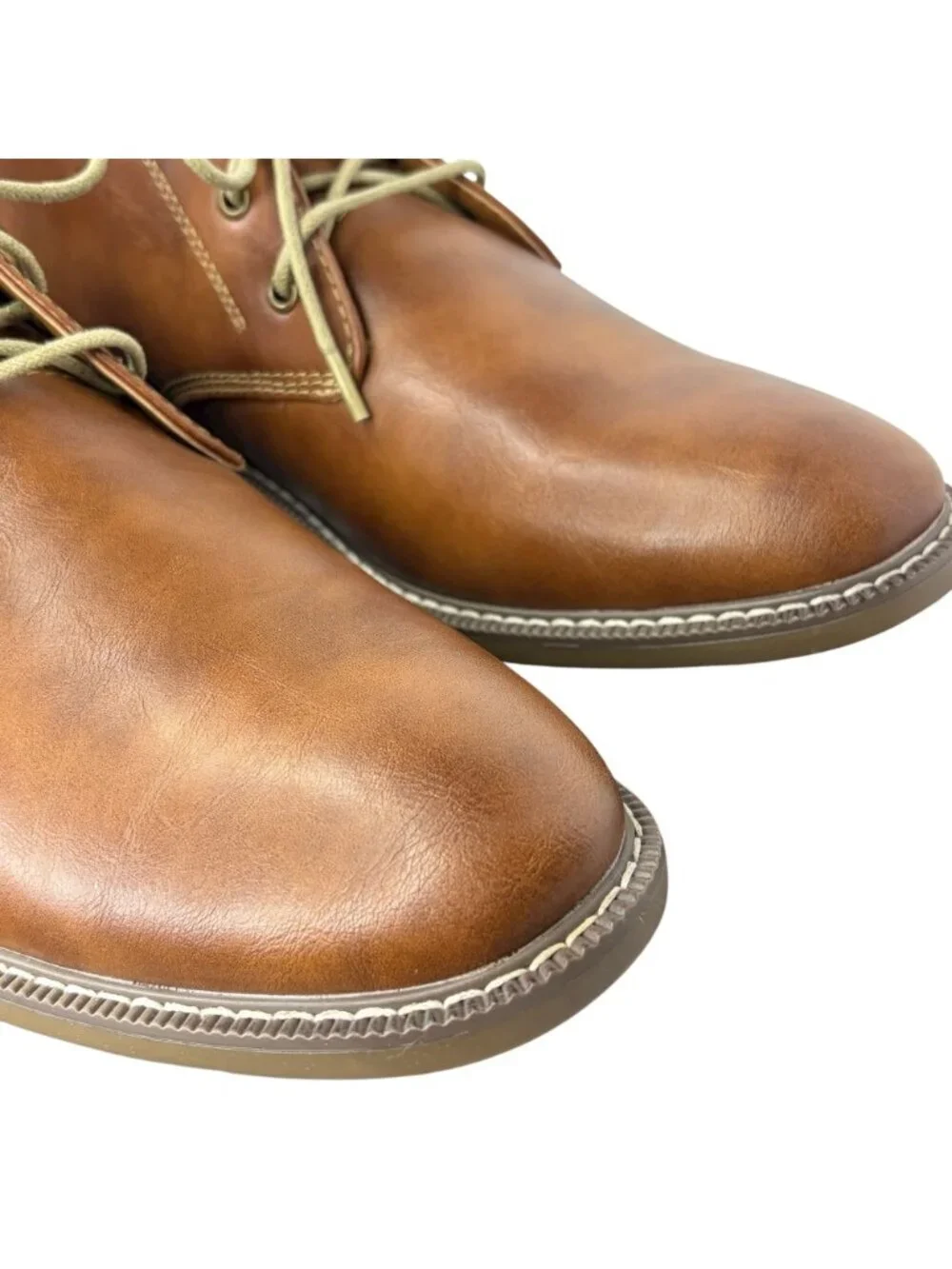 St. John’s Bay Action Chukka Boots Men Size 10 Cognac Brown